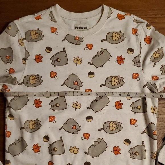 🍄 Pusheen Fall Print Sweatshirt Subscription Box Exclusive 🍁🍂 - Picture 4 of 5